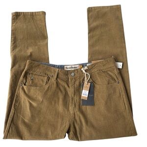 Tailor Vintage NWT Mens 30x30 Tailor Smart Corduroy Khaki Pants Canaan Slim $98